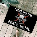 I hope you like death metal Doormat - 1