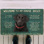 Labrador Retriever Welcome To My House Rules Doormat DHC04062685 - 1
