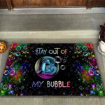 Stay Out Of My Bubble Dragon Doormat - 1