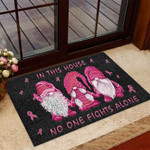 In This House No One Fights Alone Breast Cancer Awareness Doormat DHC04065038 - 1