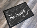 Marble Monochrome Personalized Doormat DHC07061495 - 1