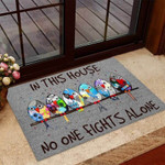 In This House No One Fights Alone Diabetes Awareness Doormat DHC04065036 - 1