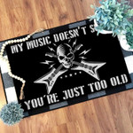 My music doesnt suck youre just too old black Doormat - 1