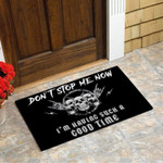 Dont stop me now im having such a good time black Doormat - 1