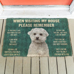 Maltese Dogs House Rules Doormat DHC04064351 - 1