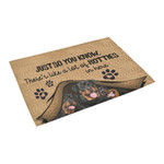 Just So You Know Rottweiler Doormat DHC04064900 - 1