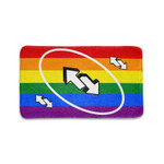 Lesbian/LGBT/Trans Flag Reverse Uno Card Doormat  Personalized Welcome Coir Door Mats - 1