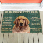 My Golden Retrievers Rules Doormat DHC04062131 - 1