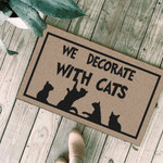 We decorate with cats Doormat - 1