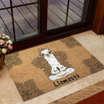 Llamaste Llama Coir Pattern Print Doormat - 1