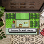 Home Sweet Home  Pokemon Lover  GG Promo Pokemon Gen II  Classic Game Lover Funny Door Mat Gamer Wedding Housewarming gift Nerdy Rug Doormat - 1