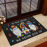 In This House We Never Give Up Doormat DHC04065012 - 1