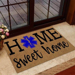 Home Sweet Home EMT Coir Pattern Print Doormat - 1