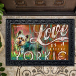 Love Is A Yorkie Doormat DHC04063745 - 1