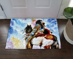 Native American Horse VD16100181D Doormat - 1