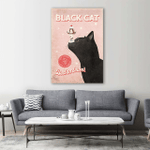 Back Cat Ice Cream Parlour Wall Art Vertical Poster Canvas