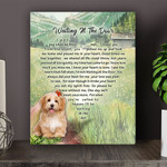 Shih Tzu WATD Heart Shape Dog Memorial Gift Wall Art Vertical Poster Canvas