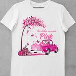 In October We Wear Pink Awareness Breast Cancer T-shirt