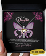 Personalized Gift For Daughter From Mom To My Daughter Necklace With Message Card