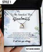 Personalized Gift For Wife To My Smokin' Hot Wife Necklace With Message Card