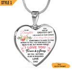 Personalized Gift For Daughter To My Daughter My Greatest Gift Pendant Necklace & Bracelet