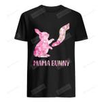 Bunny Floral Mama Bunny Easter Essential T-shirt, Unisex T-shirt For Men Women Bunny Lovers For Mom On Women's Day, Birthday, Anniversary Mother's Day