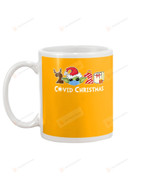 2021 Covid Christmas, Yoda In Face Mask, Orange Mugs Ceramic Mug 11 Oz 15 Oz Coffee Mug
