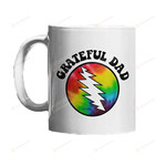 Zuhause Tie Dye Grateful Dad Coffee Mug Father'S Day Gifts Funny Gifts For Father Man Husband, Multicolor, 11 Oz