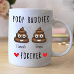 Personalized Poop Buddies Couple, Best Friend Gift, Wedding Engagement Mug Valentine's Day Coffee Mug, Boyfriend Girlfriend Couple Mug Gift For Her For Him Anniversary Gift Husband Wife