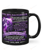 Personalized Wolf Purple To My Daughter Mug If Ever There Is A Tomorrow Mug Gift For Daughter From Mom Mug For Birthday Christmas Ceramic Coffee Mug 11- 15 Oz