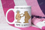 Personalized I Want To Grow Old With You Mug, It'S Nice Funny Couple Friend Girl Boy Valentines Day Gifts For Lover Boyfriend Girlfriend Customized Unique Gifts For Couple In Halloween