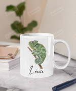 Personalized Chameleon Mug, Chameleon Gifts For Her, Cute Chameleon Cup, Funny Coffee Mug, Merry Christmas Gifts For Christmas Xmas For Family Members