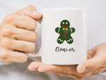 Personalised Gingerbread Man Mug, Secret Santa, Xmas Gifts, Custom Christmas Gifts, Gifts For Grandparents, Dad, Mom, Childs, Kids, Friend, Mug Gifts 11oz 15oz