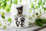 Personalized Love Chihuahua Mug Customized Dog Picture Name 11oz 15oz Gifts For Dogdad Dogmom Dog Lovers From Friends Parents Best Idea For Dog Appreciation Day Birthday Christmas