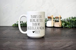 Personalized Thanks For Being Better Than My Biological Mom Mug Gifts For Step Mom From Family Colleague Friends Coffee Mug Gifts To Christmas New Year Birthday Halloween Thanksgiving