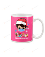 2021 Covid Christmas, Glasses Boy With Santa Hat, Mugs Ceramic Mug 11 Oz 15 Oz Coffee Mug
