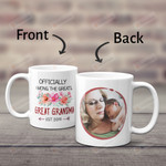 Personalized Officially Among The Greats Great Grandma Mug Gifts For Mom, Her, Mother's Day ,Birthday, Anniversary Customized Photo and Year Ceramic Coffee Mug 11-15 Oz
