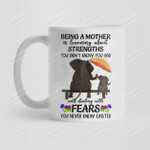Autism Coffee Mug Elephants Autism Mom Being A Mother Is Learning About Strengths And Dealing With Fears Mug Elephant Autism Mom Mug Idea Gifts