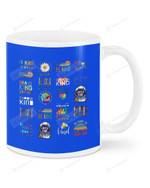 Be kind, Choose Kind, Choose Kindness, Brave Kind Strong Blue Mugs Ceramic Mug 11 Oz 15 Oz Coffee Mug