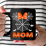 Personalized Mom Spiderweb Halloween Gift For Mom Ceramic Mug Great Customized Gifts For Birthday Christmas Thanksgiving 11 Oz 15 Oz Coffee Mug