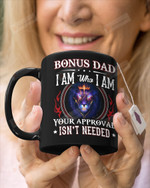 Bonus Dad I Am Who I Am Your Approval Isn't Needed, Portrait Of Blue Lion Mugs Ceramic Mug 11 Oz 15 Oz Coffee Mug