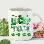 One Lucky Nana Shamrocks Leprechaun Mug Happy Patrick's Day , Gifts For Birthday, Anniversary Ceramic Coffee 11-15 Oz