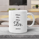 Personalized Miss Ms Mrs Dr Tumbler Skinny Tumbler Wine Tumbler Mug Happy Father's Day Gifts For Daughter Graduation Gifts Phd Graduate Doctorate Degree