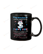 Personalized Mom Wolf To My Amazing Son Never Forget That I Love You Mug Gifts For Birthday, Anniversary Customized Name Ceramic Coffee Mug 11-15 Oz