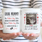 Customizable Personalized Mommy To Be Mugs Happy 1st Mother's Day Mugs Gifts For First Mom Mother Sonogram Custom Mugs For Mothers Day Womens Day Birthday Gifts To Wife Daughter From Husband Mom Dad