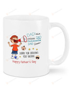 Happy Father's Day Dad Sorry For Driving You Insane White Mug From Son Daughter Gifts For Dad Best Gifts For Father's Day