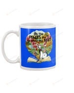 Oh The Place You Go, When You Read , The cat In The Hat And Truffula Tree Red Mugs Ceramic Mug 11 Oz 15 Oz Coffee Mug