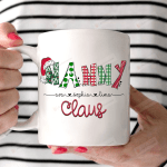 Personalized Nanny Clause Ceramic Mug Great Customized Gifts For Birthday Christmas Thanksgiving Anniversary 11 Oz 15 Oz Coffee Mug