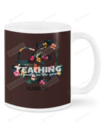 Teaching Is A Walk In The Park, Hashtag Of Elementary, Dinosaur Apple Mugs Ceramic Mug 11 Oz 15 Oz Coffee Mug