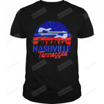 Nashville Tennessee Skyline Retro Country Music T-Shirt